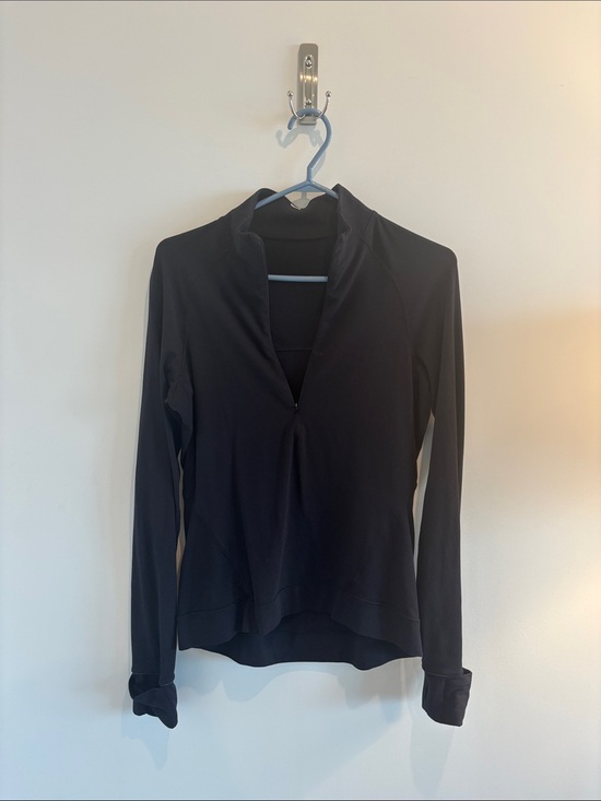lululemon athletica Tops - lululemon athletica Black Long-Sleeve Half-Zip Athletic Pullover